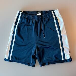 Y2K Adidas Dazzle Shiny Silky Basketball Long Shorts 3 Striped Gym Size XL